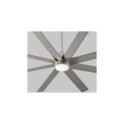 Cosmo 70 inch Satin Nickel with Silver Blades Indoor Fan, Light Kit Sold Separately