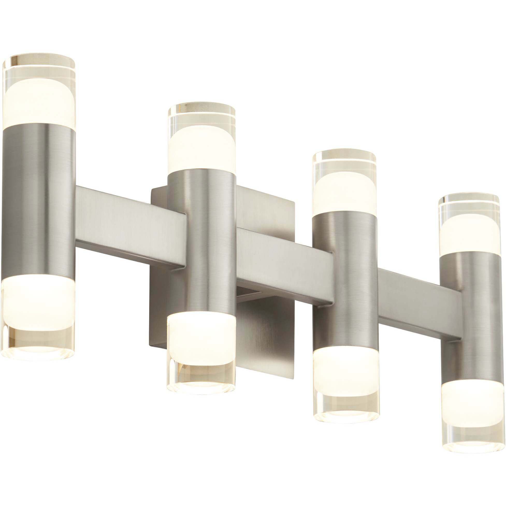 Alarum 8 Light 21 inch Satin Nickel Vanity Light Wall Light