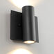 Motto LED 16 inch Black Outdoor Sconce