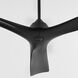 Mecca 64 inch Black with Matte Black Blades Ceiling Fan