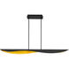 Pivot 1 Light 4 inch Black/Aged Brass Chandelier Ceiling Light