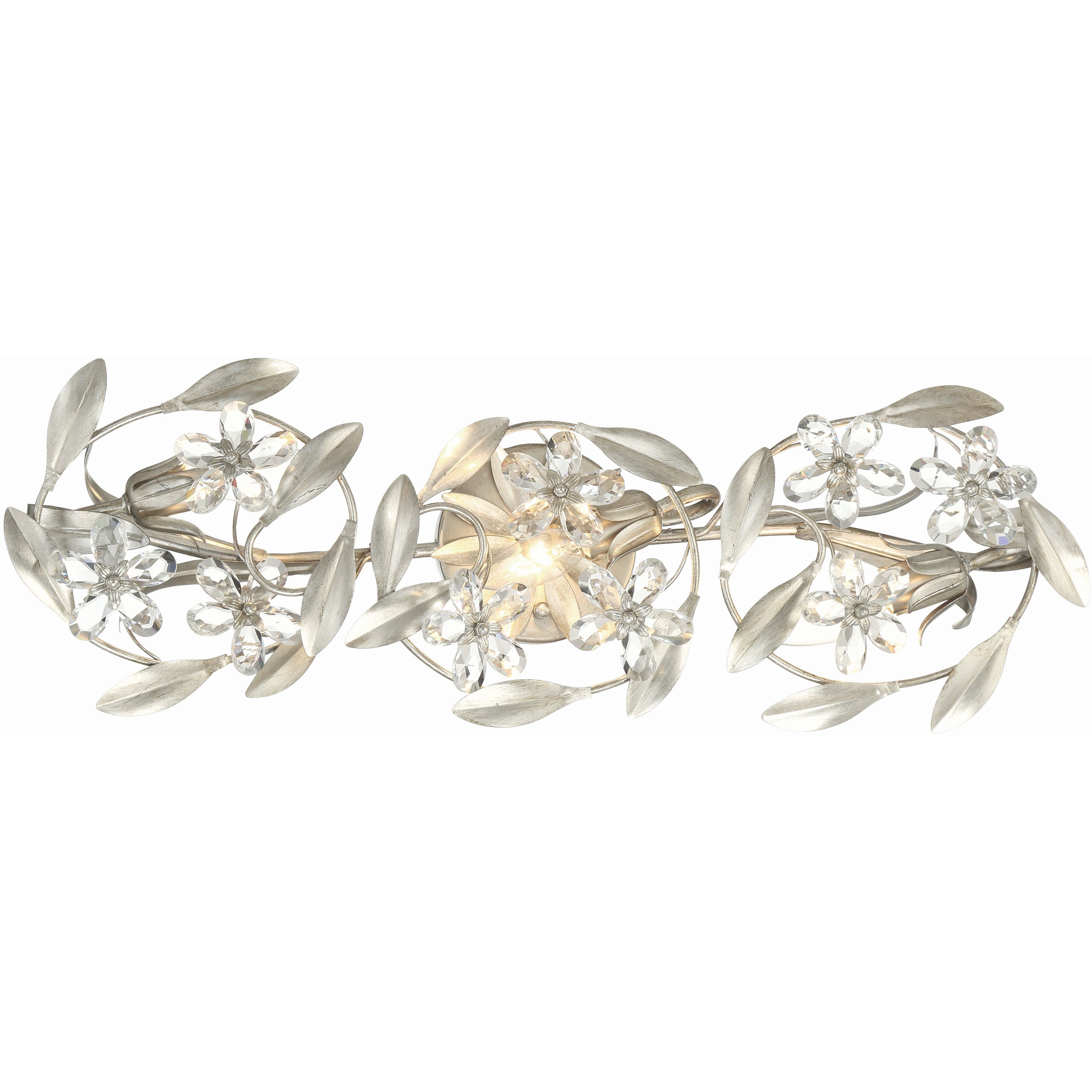 Marselle Bath Vanity Light Wall Light in Antique Silver