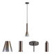 Liberty 1 Light 5 inch Coffee Ombre Pendant Ceiling Light