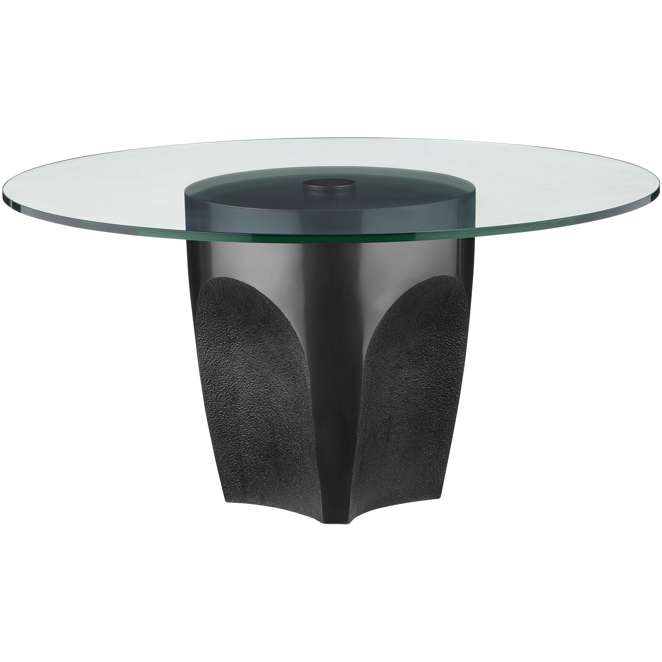 Lemy 36 inch Black/Clear Cocktail Table