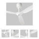 Alpha White Fan Motor Only, Blades Sold Separately