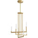 Luster LED Aged Brass Chandelier Ceiling Light