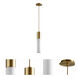 Magnum 1 Light 4 inch Aged Brass Pendant Ceiling Light