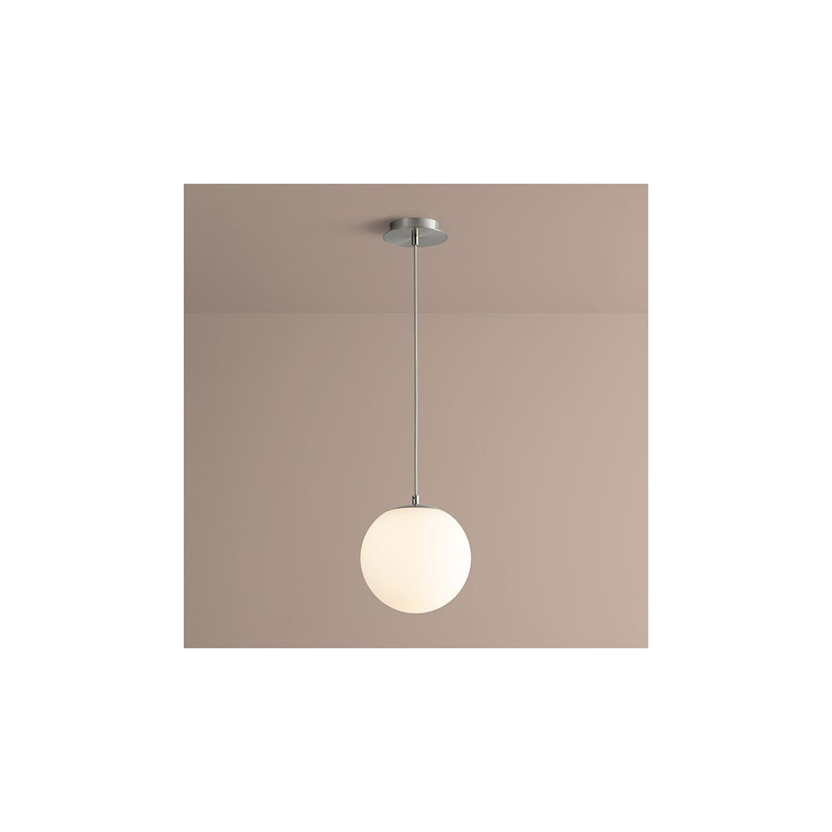 Luna LED 10 inch Satin Nickel Pendant Ceiling Light in 3000K