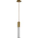 Magnum 1 Light 4 inch Aged Brass Pendant Ceiling Light