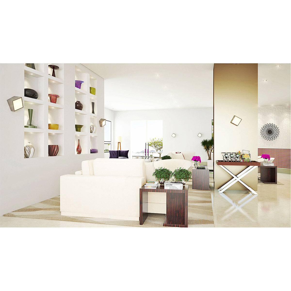 Zeta 1 Light 7 inch Satin Nickel Sconce Wall Light