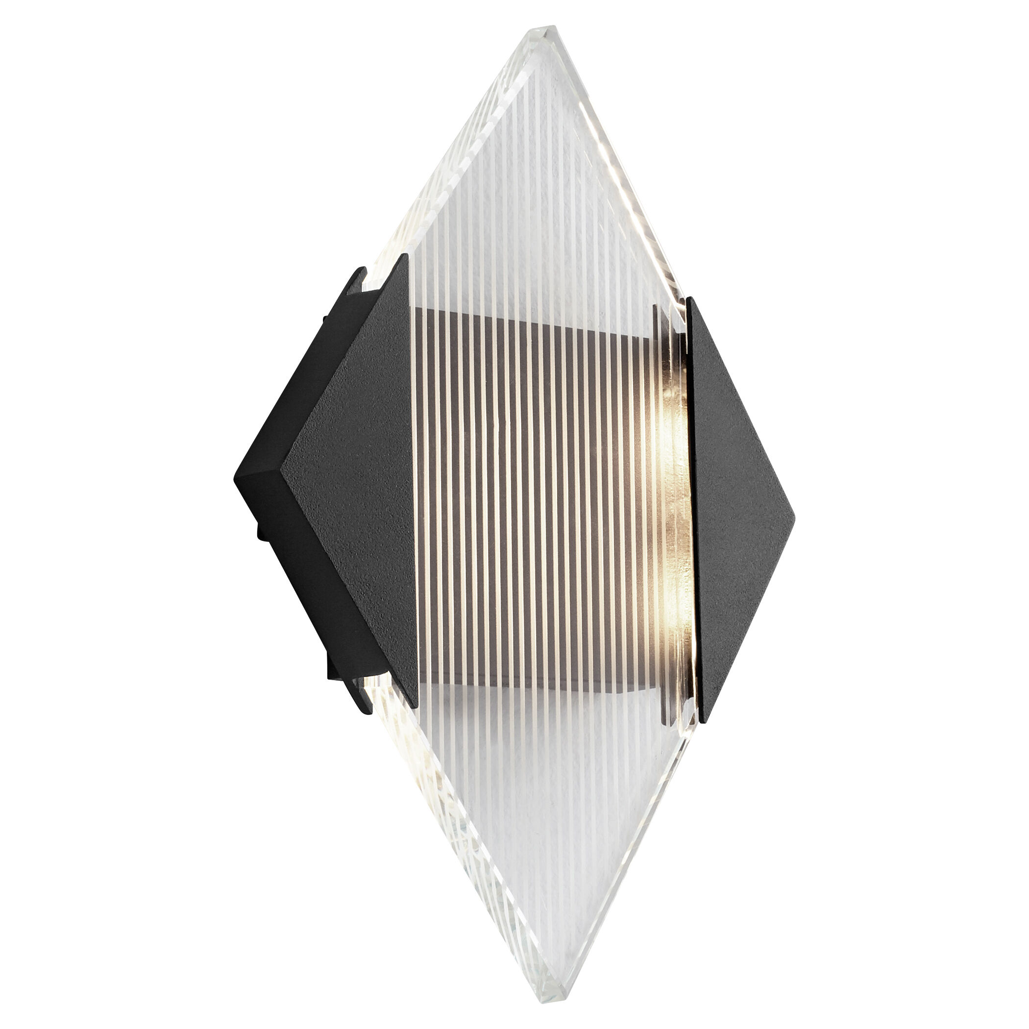Nova 2 Light 12 inch Black Outdoor Wall Sconce