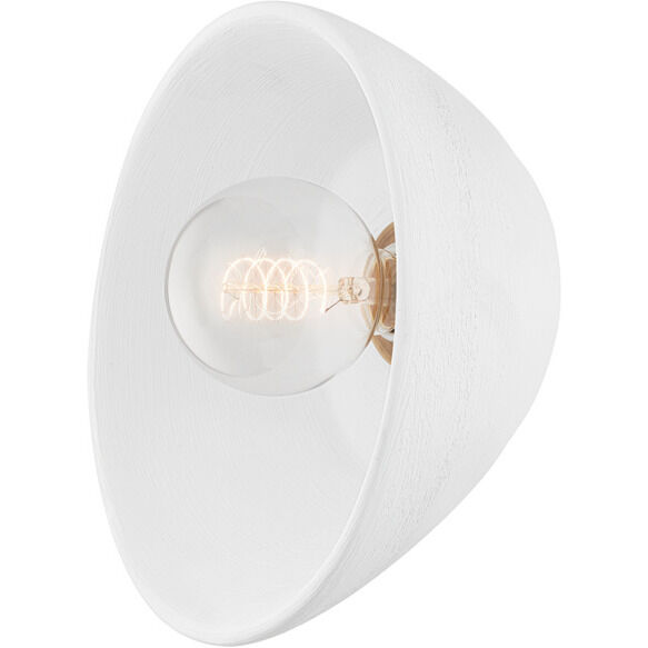 Moraga 1 Light 7.25 inch Patina Brass/White Wall Sconce Wall Light