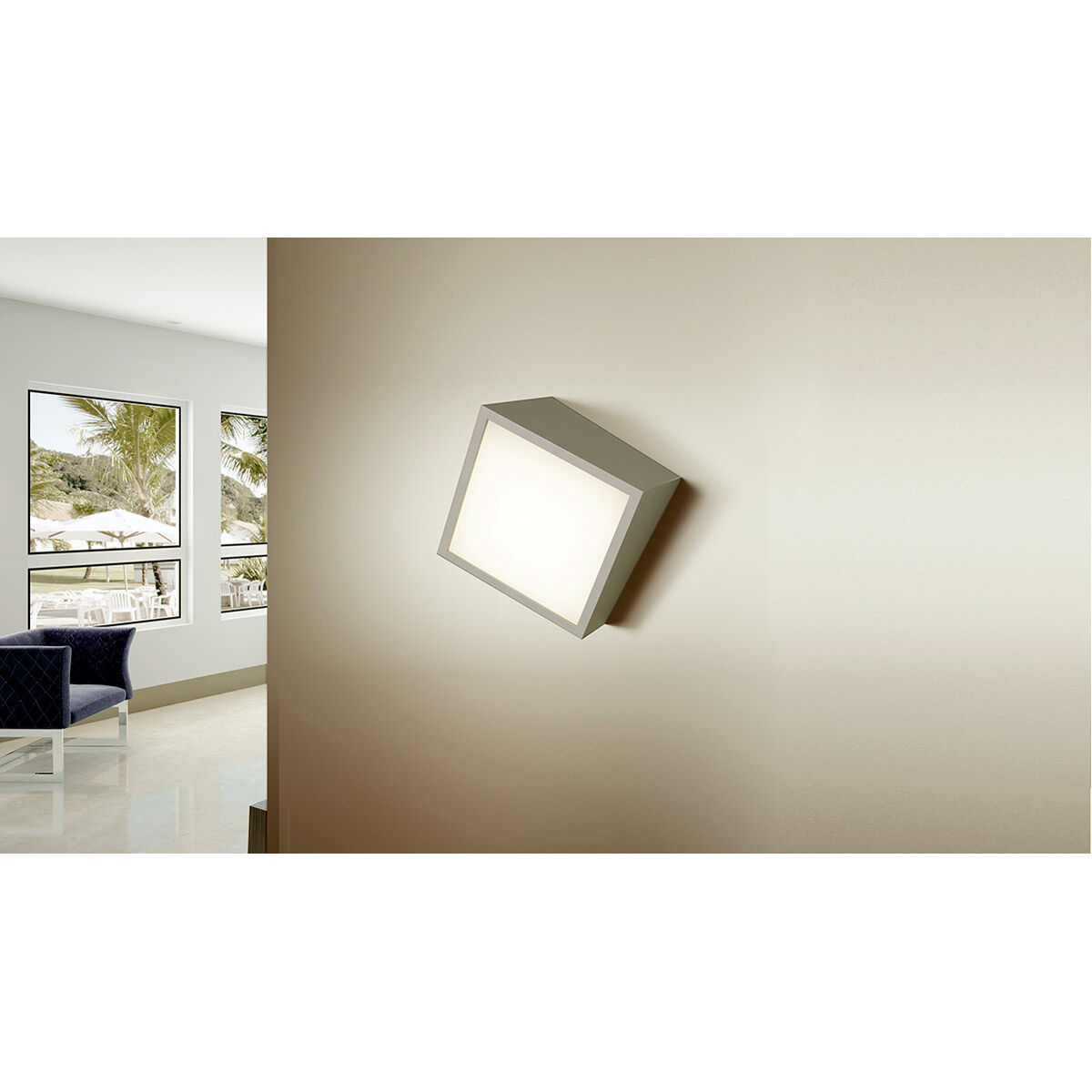 Zeta 1 Light 7 inch Satin Nickel Sconce Wall Light