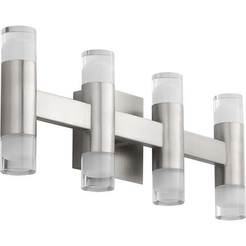 Alarum 8 Light 21 inch Satin Nickel Vanity Light Wall Light