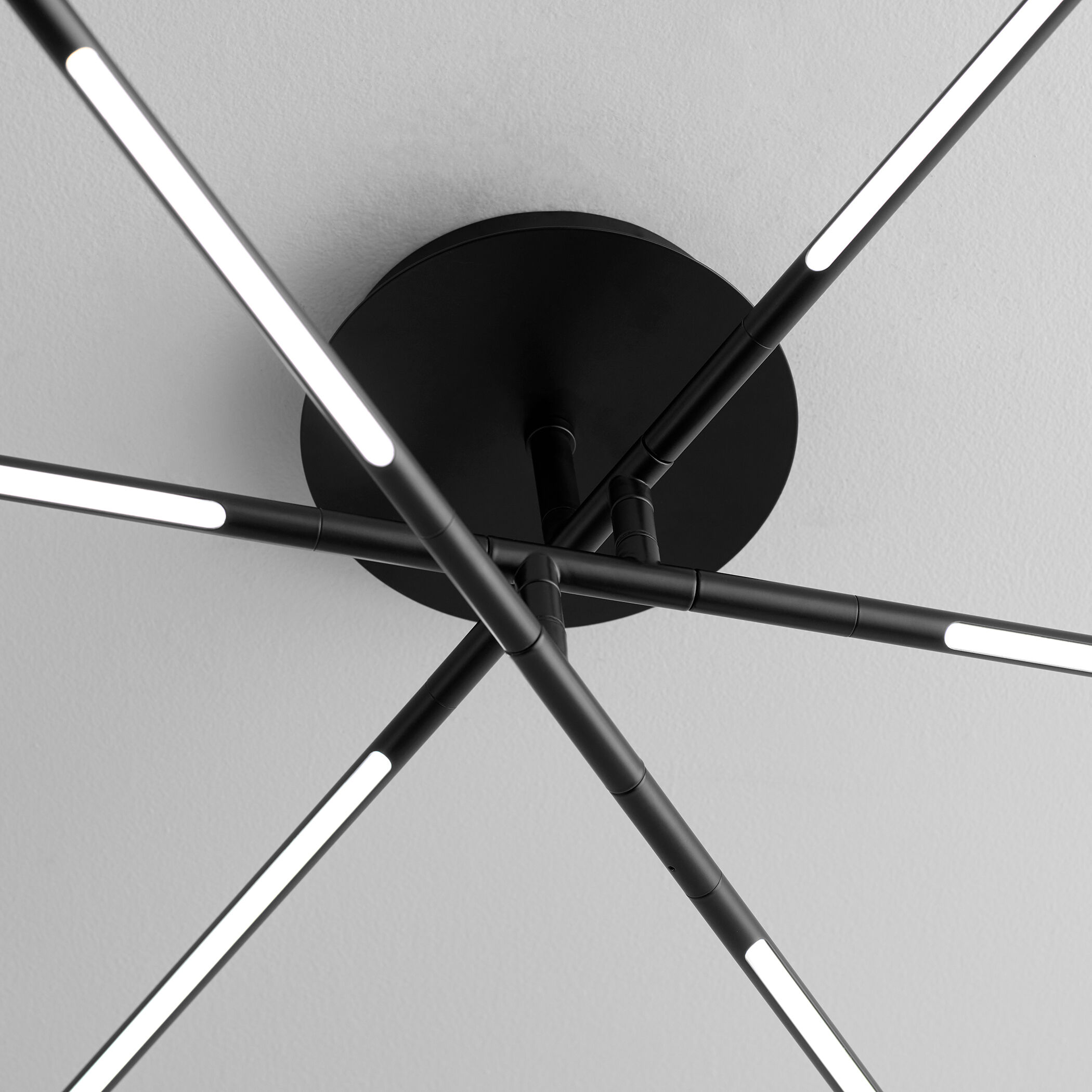 Palillos LED 33 inch Black Flush Mount Ceiling Light