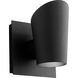 Pilot LED 6 inch Black Outdoor Wall Sconce