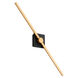 Zora 1 Light 32 inch Black/Industrial Brass Vanity Light Wall Light