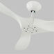 Maverick 52 inch Matte White Ceiling Fan