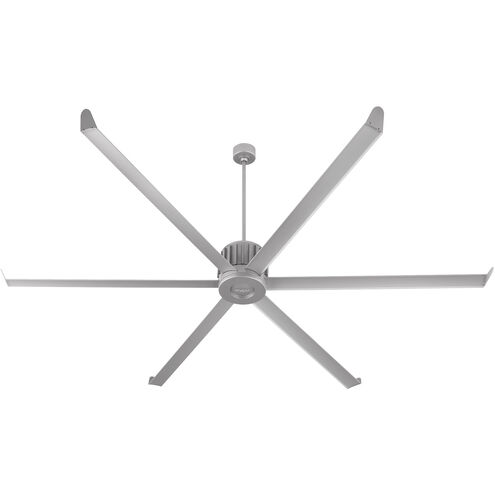 Enorme 100 inch Classic Nickel with Satin Nickel Blades Outdoor Ceiling Fan