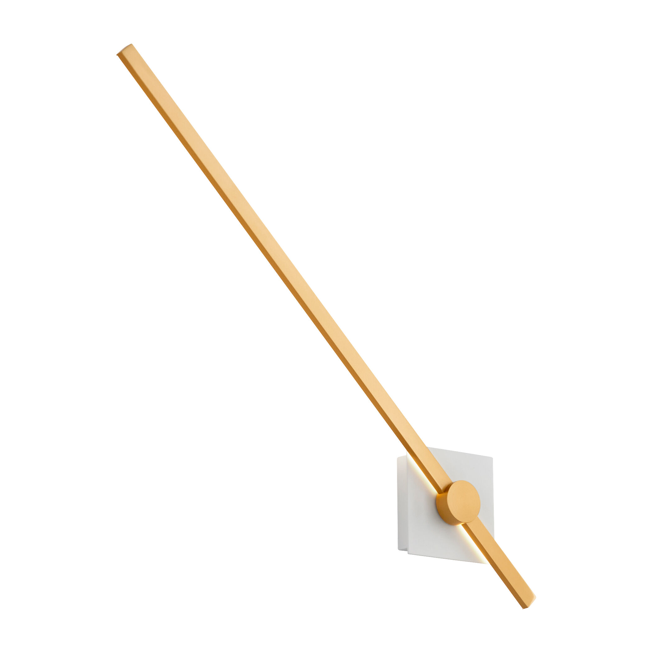 Zora 1 Light 32 inch White/Industrial Brass Sconce Wall Light