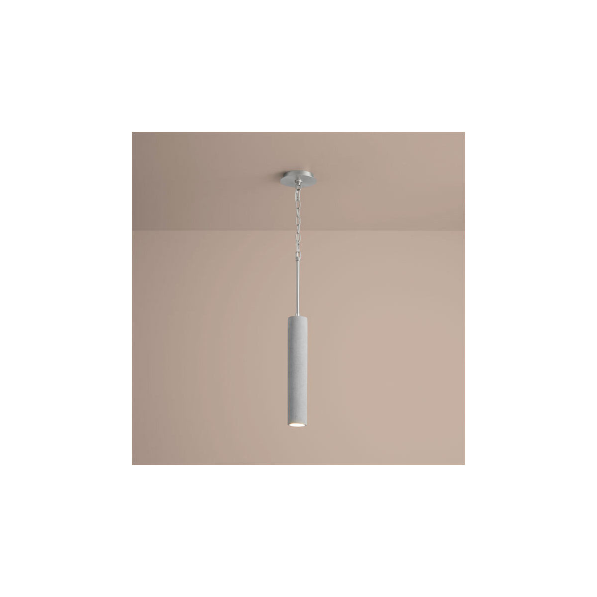 Totem 1 Light 3 inch Satin Nickel/Gray Pendant Ceiling Light