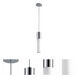 Magnum 1 Light 4 inch Polished Chrome Pendant Ceiling Light