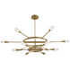 Sperano 60 inch Aged Brass Chandelier Ceiling Light