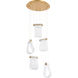 Veer 5 Light 16 inch Aged Brass Pendant Ceiling Light