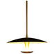 Spacely 1 Light 18 inch Black/Aged Brass Pendant Ceiling Light