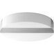 Aurora 1 Light 13.5 inch Satin Nickel Flush Mount Ceiling Light