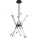 Palillos LED 33.47 inch Black Pendant Ceiling Light