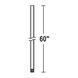 Downrod White Fan Downrod, 60in