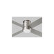 Oslo Hugger 52 inch Satin Nickel Indoor Fan, Light Kit Sold Separately