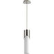 Ellipse LED 4 inch Polished Nickel Pendant Ceiling Light