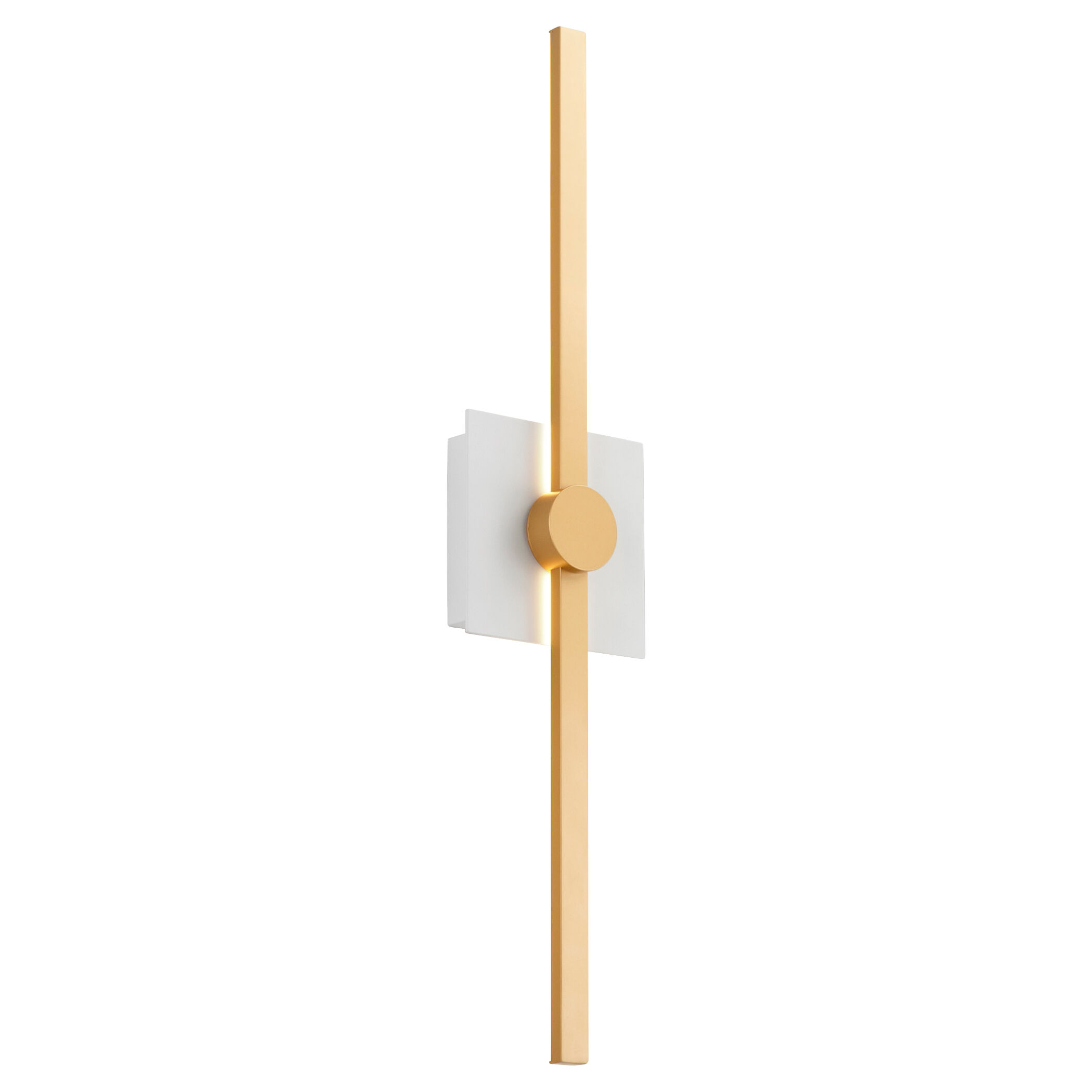 Zora 1 Light 21 inch White/Industrial Brass Vanity Light Wall Light