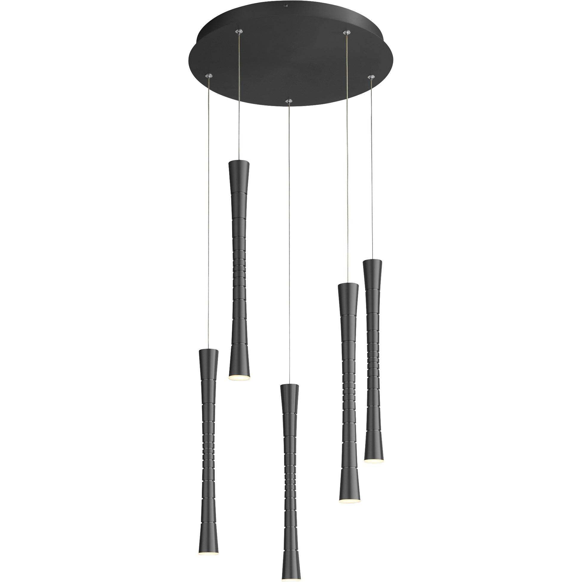 Sabre 5 Light 16 inch Black Pendant Ceiling Light