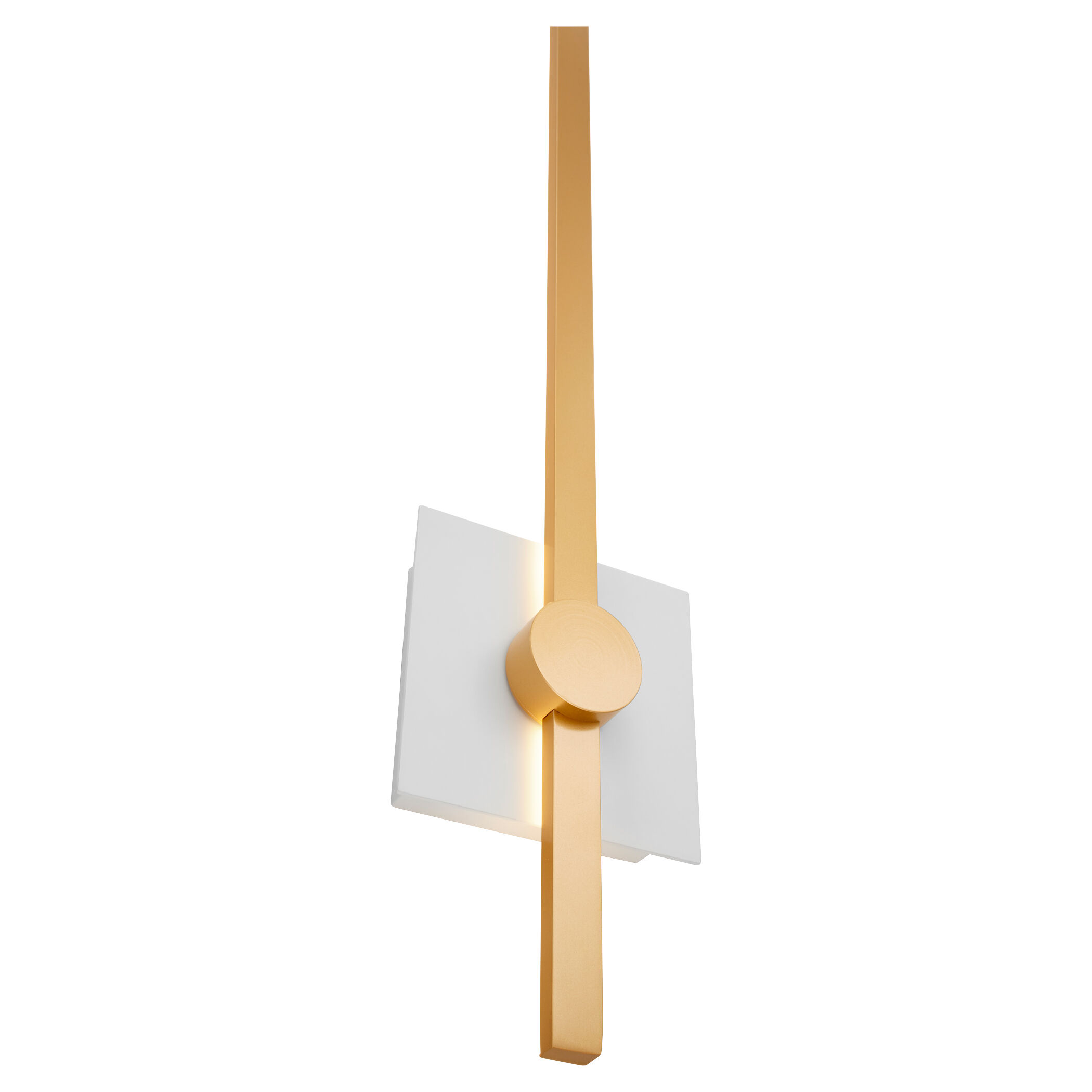 Zora 1 Light 32 inch White/Industrial Brass Sconce Wall Light