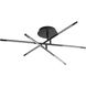 Palillos LED 33 inch Black Flush Mount Ceiling Light
