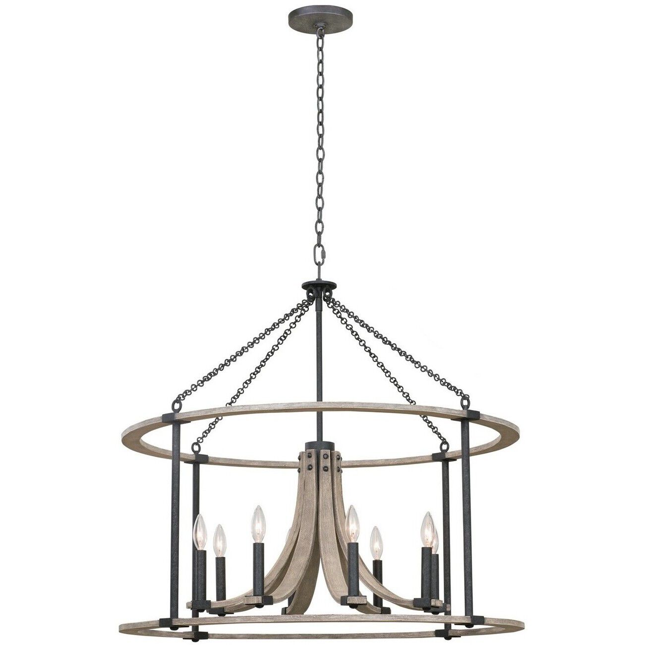Middleton 8 Light 34 inch Natural Iron Pendant Ceiling Light