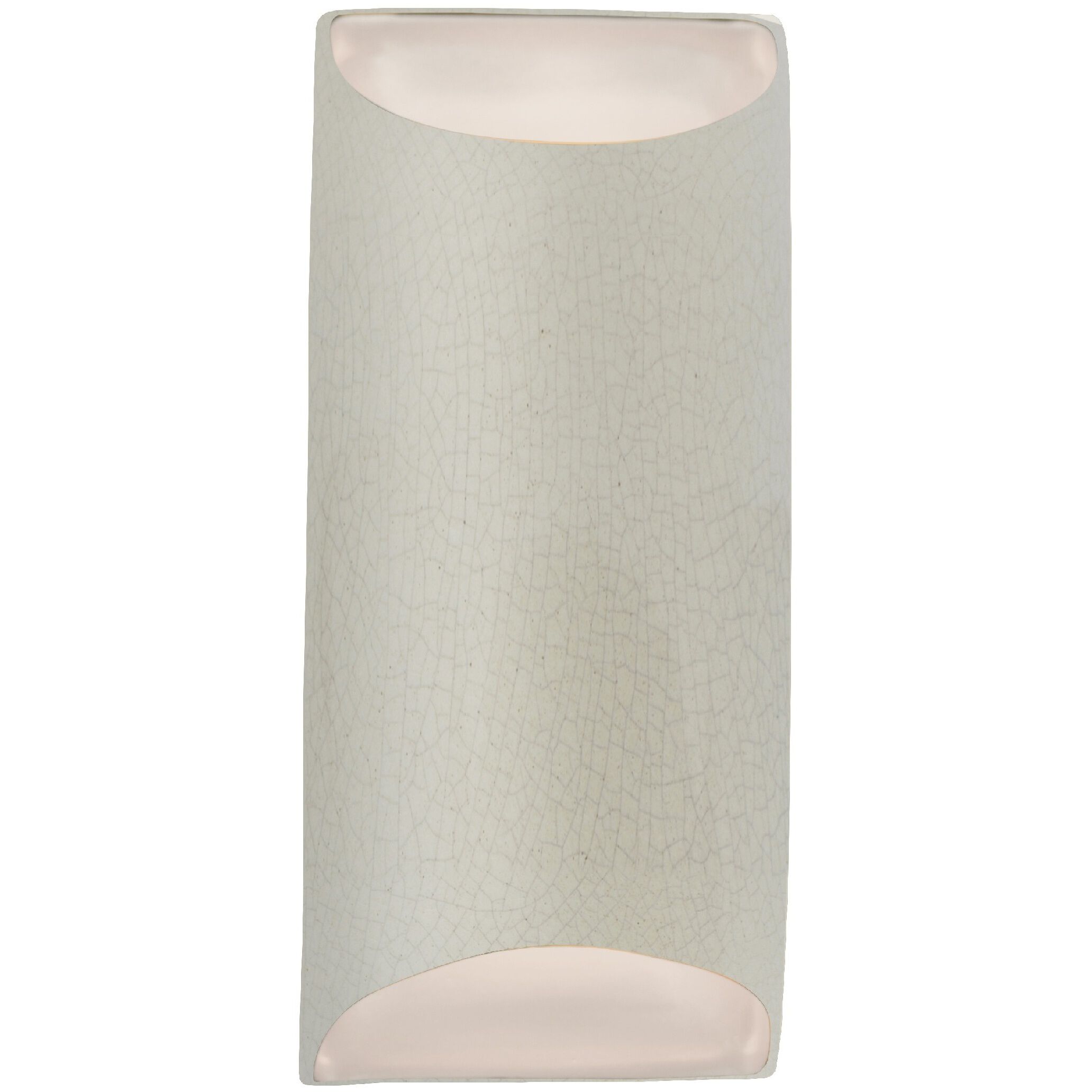 Ambiance LED 7 inch White Crackle ADA Wall Sconce Wall Light