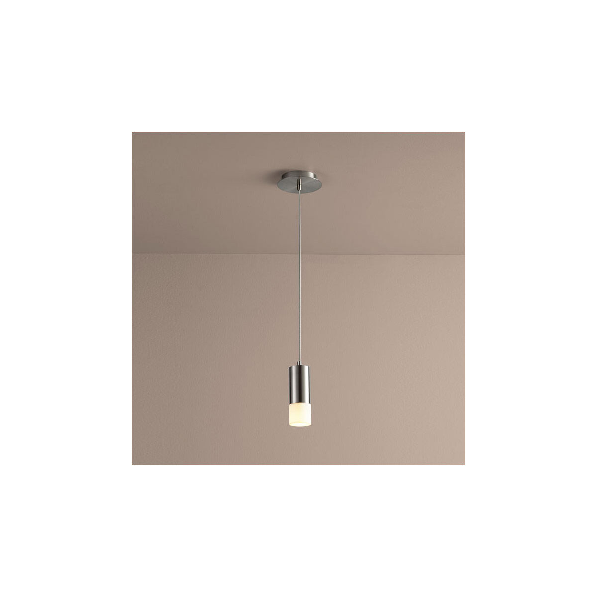 Magneta 1 Light 3 inch Satin Nickel Pendant Ceiling Light