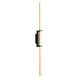 Wand 1 Light 36 inch Black Vanity Light Wall Light