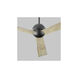 Rondure 54 inch Black with Weathered Gray Blades Ceiling Fan