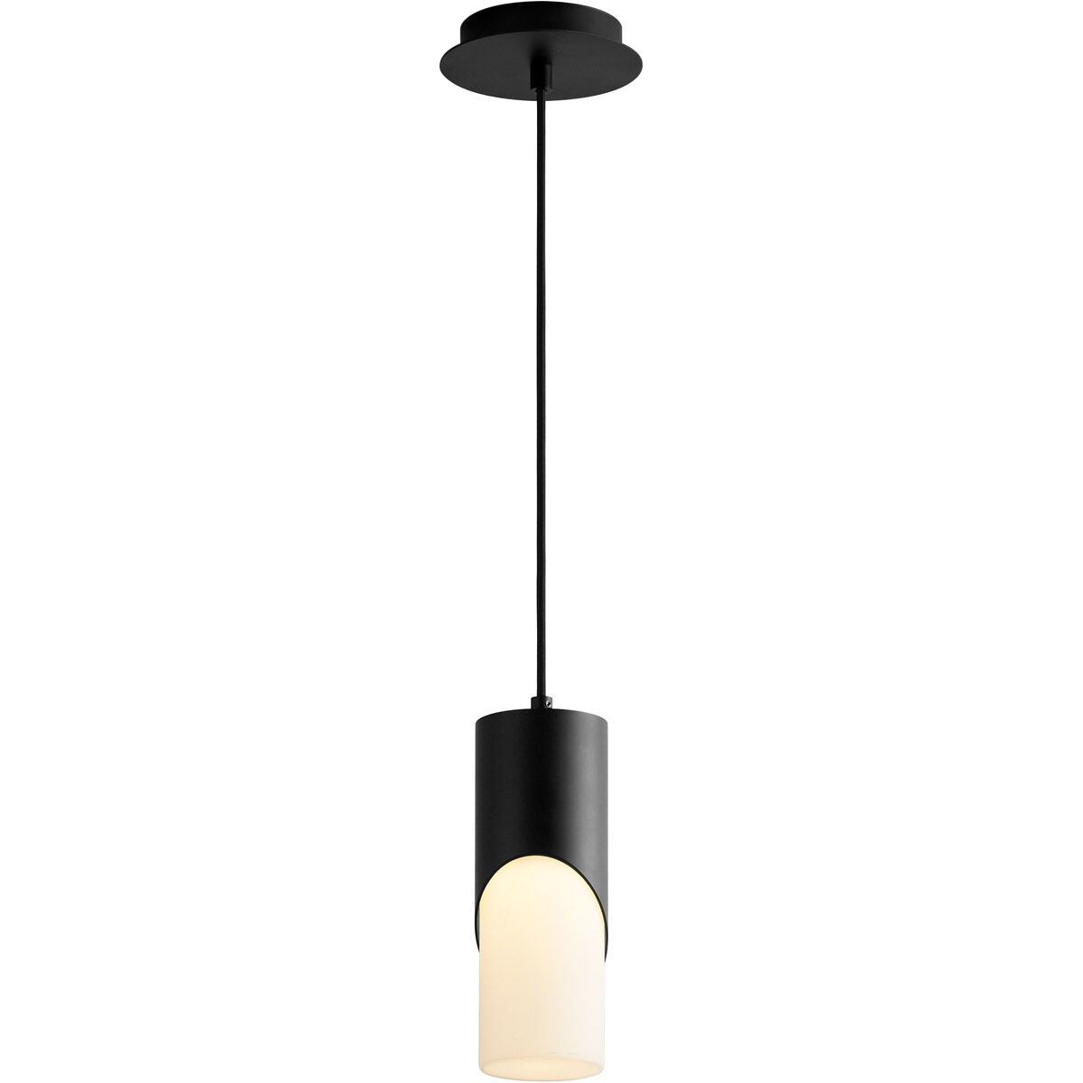 Ellipse LED 4 inch Black Pendant Ceiling Light
