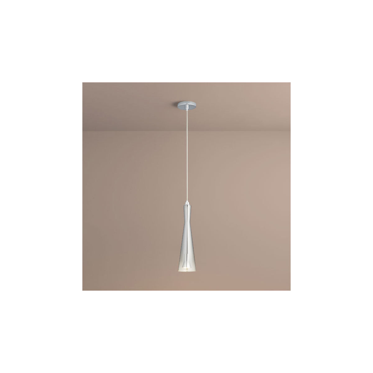 Cornet 1 Light 4 inch Smoke Ombre Pendant Ceiling Light