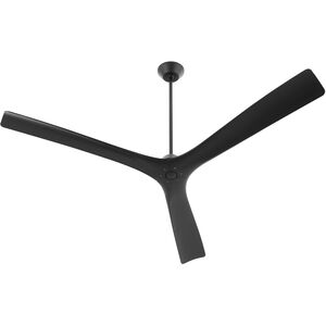 Mecca 72 inch Black with Matte Black Blades Ceiling Fan