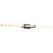 Wand 1 Light 36 inch Black Vanity Light Wall Light