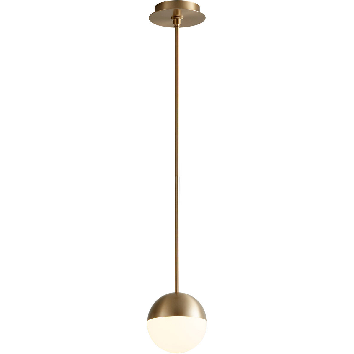 Mondo LED 6 inch Aged Brass Pendant Ceiling Light