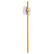 Zora 1 Light 32 inch White/Industrial Brass Sconce Wall Light