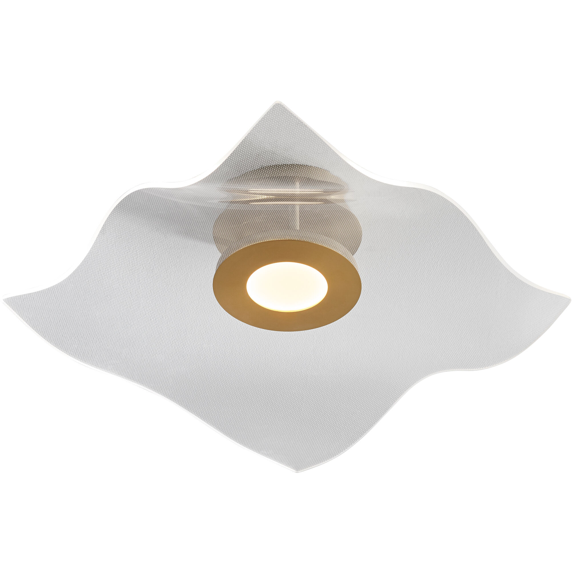 Medusa LED 20 inch Aged Brass Flush Mount Ceiling Light